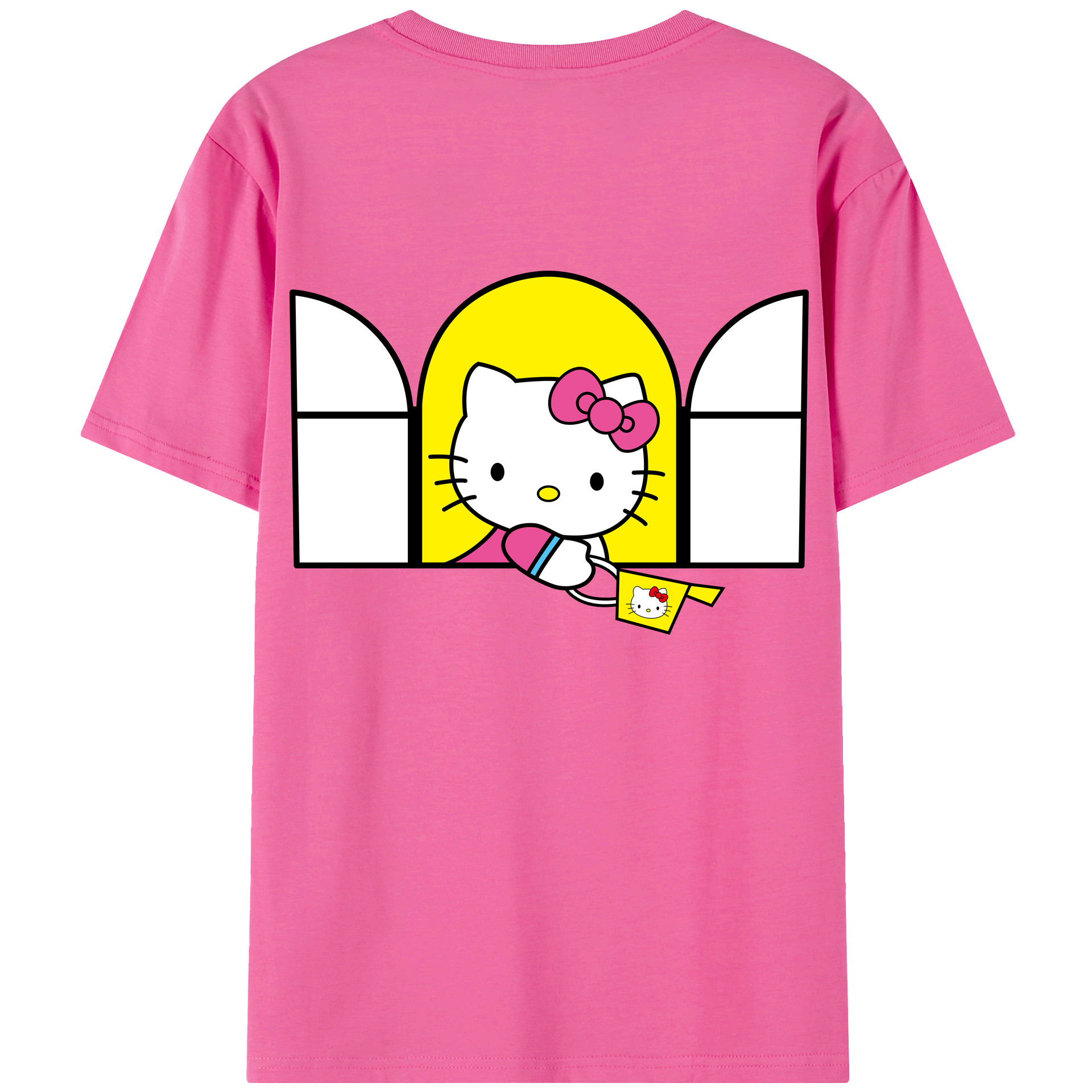 （画像用） Hello Kitty ハローキティ レディース半袖Tシャツ(バックプリント)